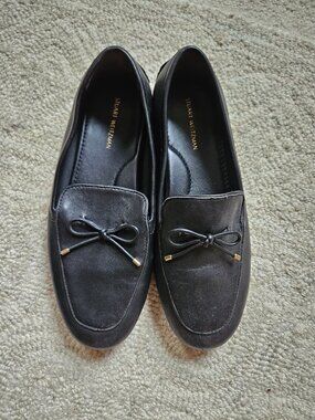 Stuart Weitzman Black Driving Loafers Shoes Size 8 Minimal Wear Slip-On